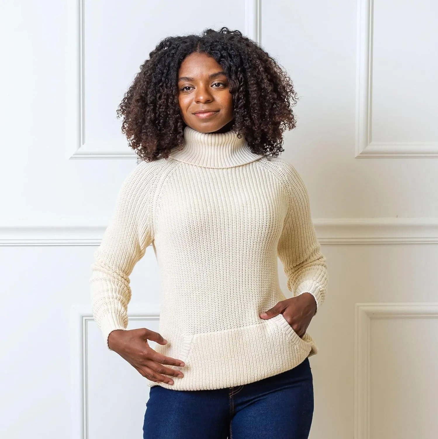 Hope & Henry Women's Turtleneck Sweater