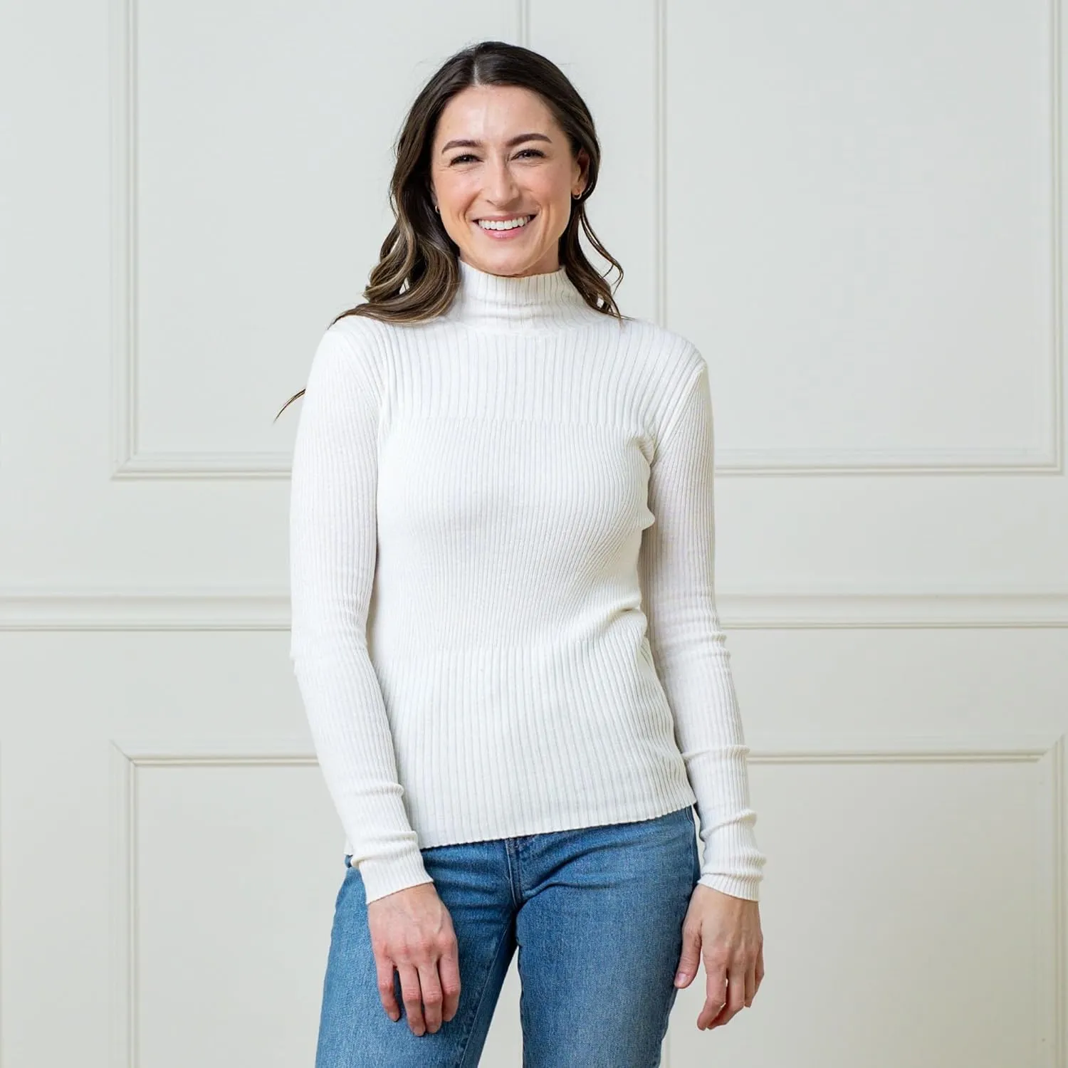 Hope & Henry Women's Turtleneck Sweater