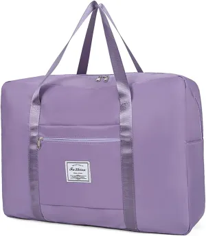 IMCUZUR Purple Travel Duffel Bag, Spirit/Frontier Personal Item, 17x13x6 Inches, Water-Resistant, Durable
