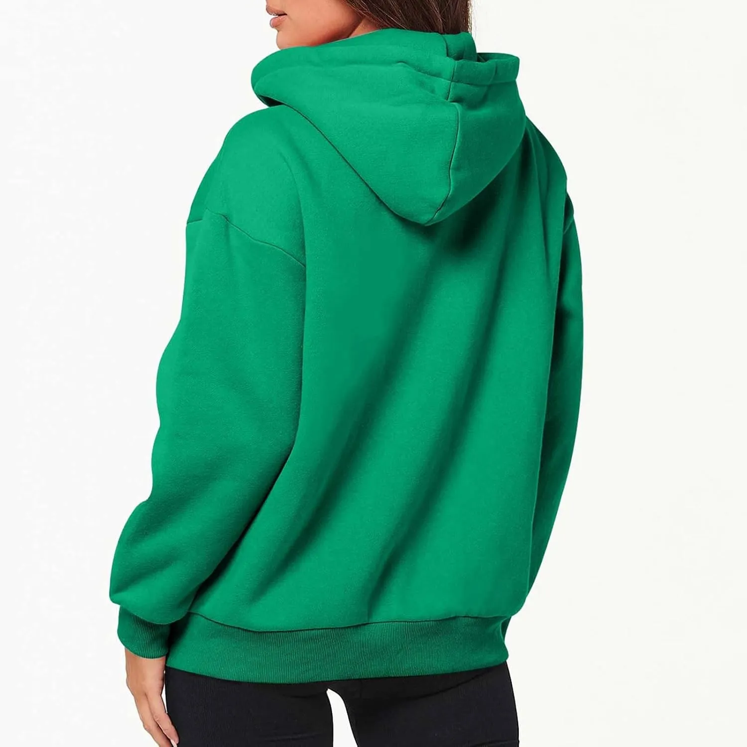 JJHAEVDY Zip Up Hoodie Women Solid Drawstring Sweatshirts Fall Outwear Jacket Hooded Coat Sports Activewear Pocket