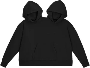 Jongdari Couples Hoodies, Two Person Hoodie Couple Sweaters Funny Matching Hoodies