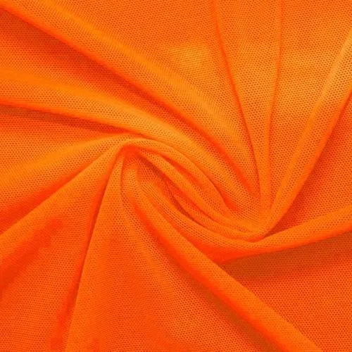 Juicy Tangerine Classic Power Mesh 4 Way Stretch Fabric