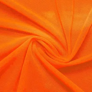 Juicy Tangerine Classic Power Mesh 4 Way Stretch Fabric