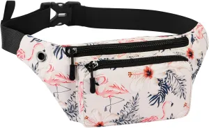 KAMO Fanny Pack, Waist Bag Sling Backpack Water Resistant Durable Polyester Small Waist Bag
