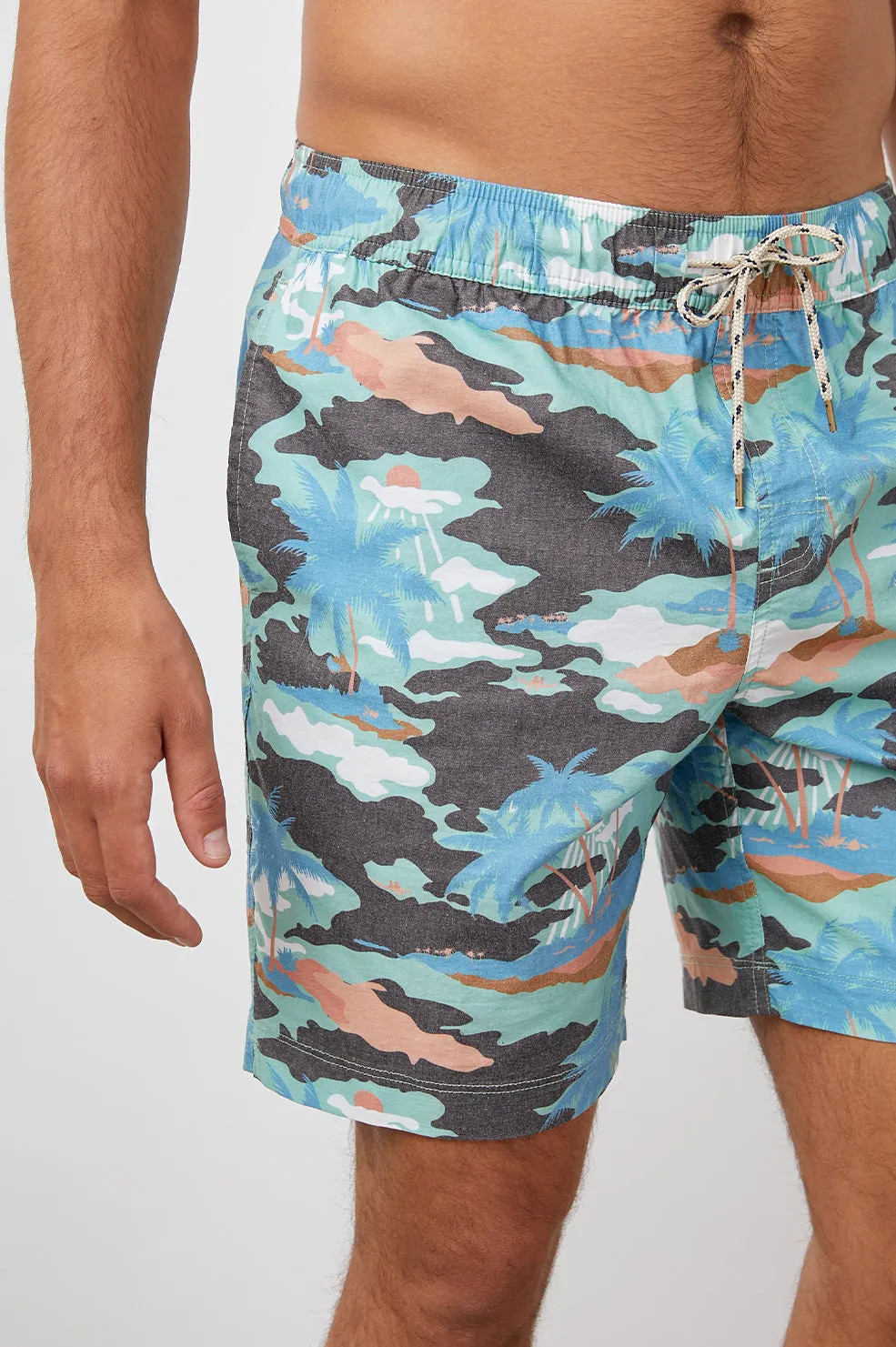 KIAN SWIM SHORT - LIFE'S A BEACH TWILIGHT