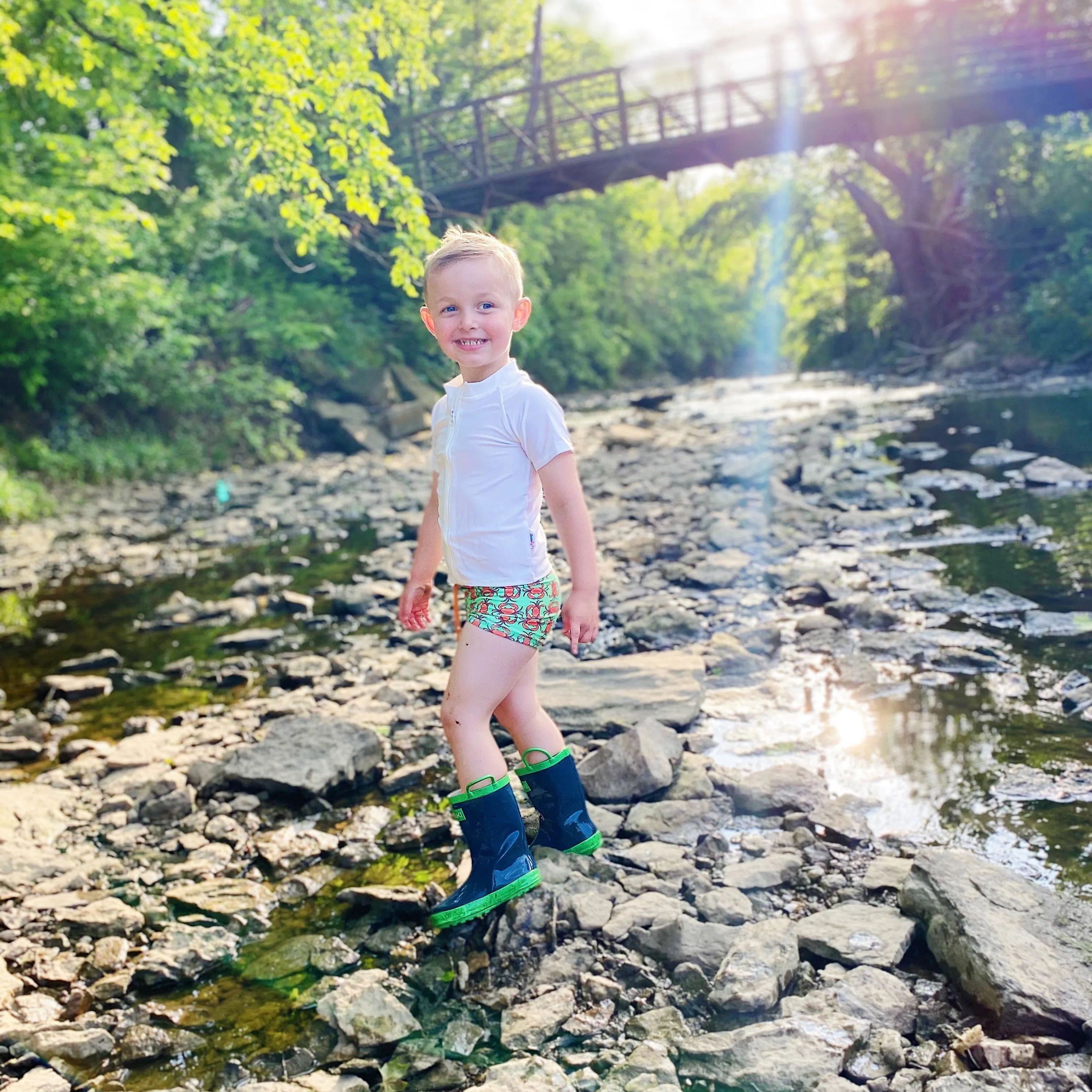 Kids Euro Swim Shorties | "Don't Be A Crab
