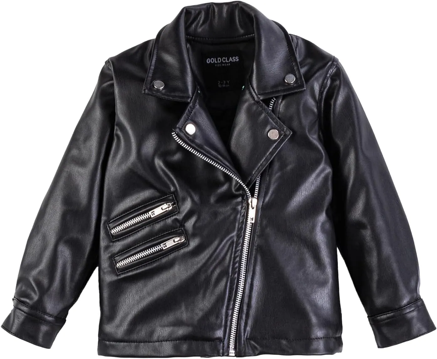 Kids Leather Jacket Unisex, Boys Leather Jacket, Stylish Girls Leather Jacket with Notched Collar