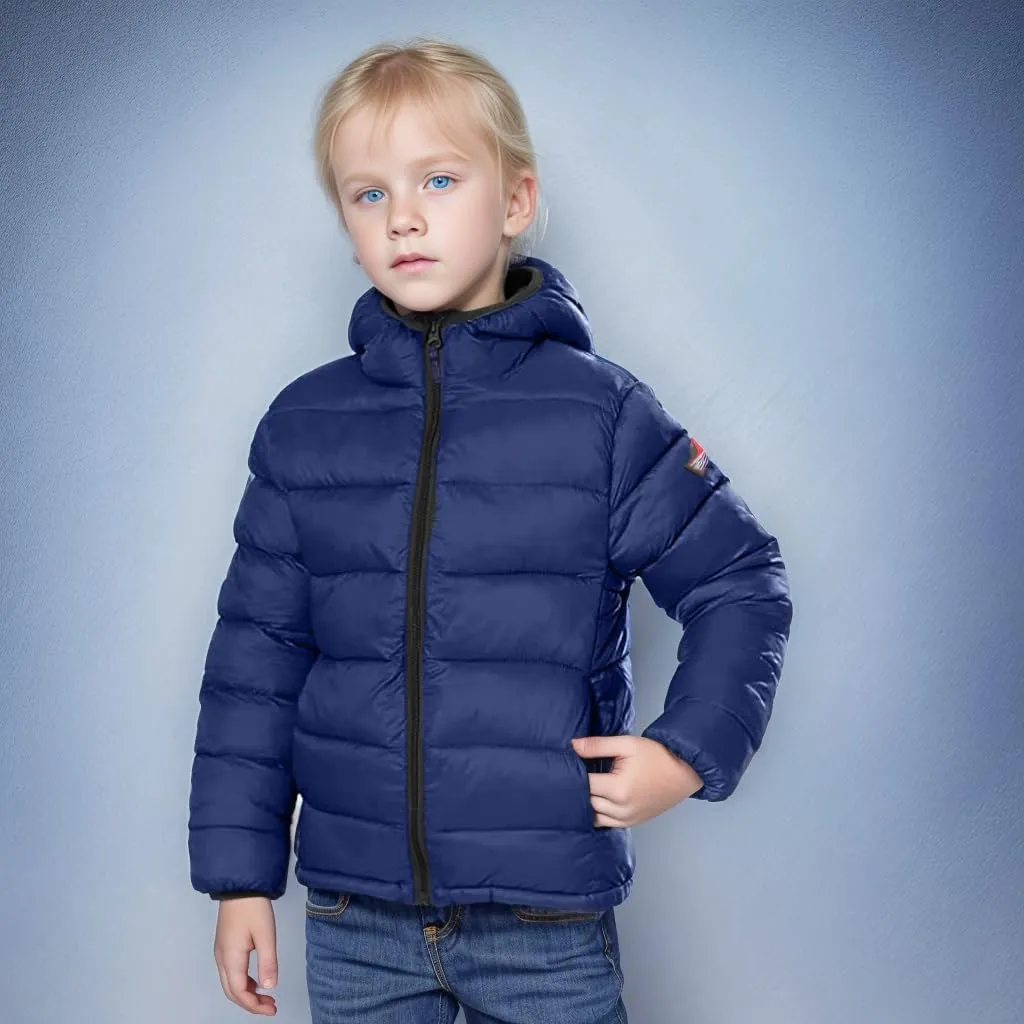 Kids Winter Coat - Lightweight Packable Puffer Jacket for Boys and Girls, 2T-18 Years, Machine Washable