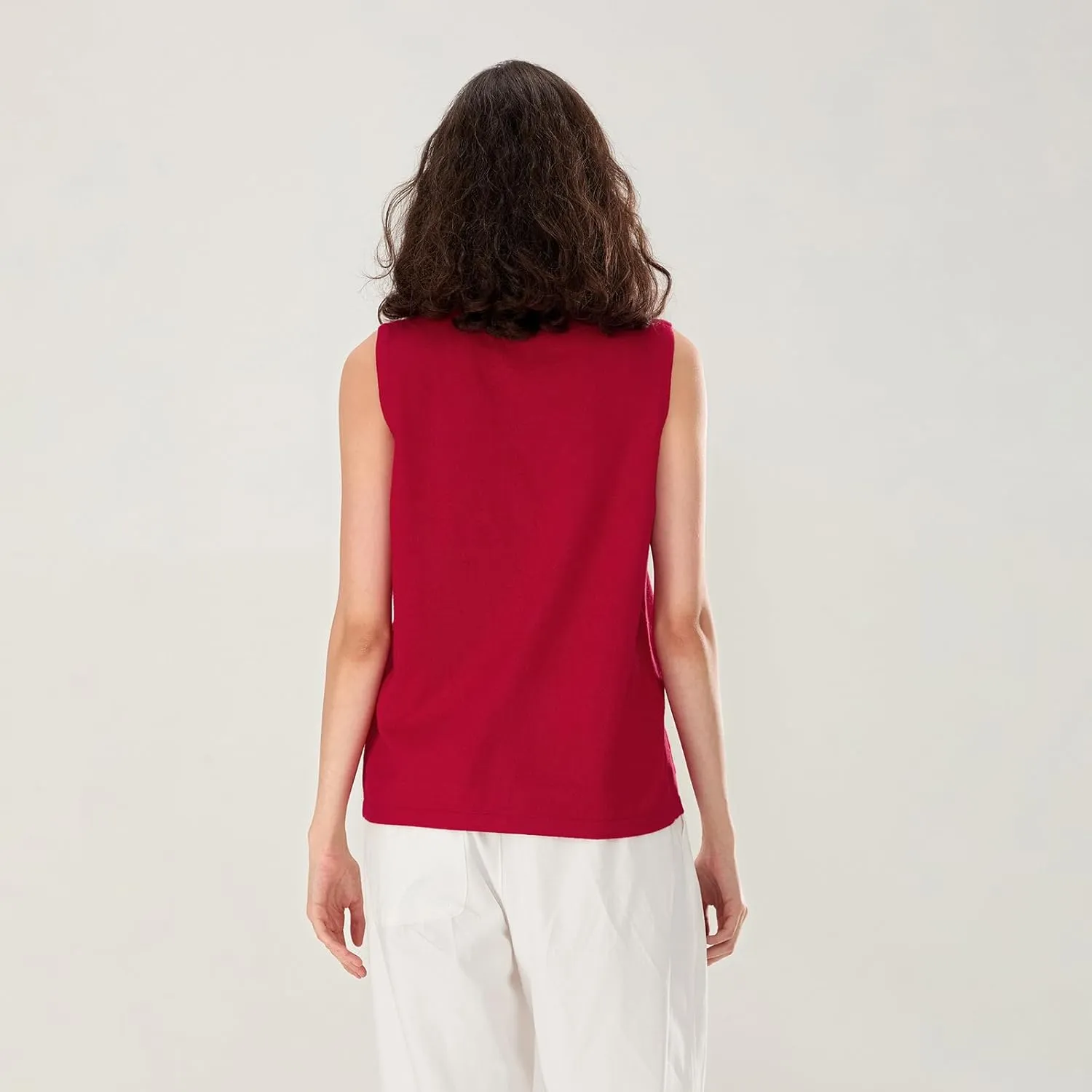 KMBANGI Women Christmas Button Sweater Vest Embroidery Santa Print Sleeveless Cardigan Knit V Neck Vest Top Xmas Clothes