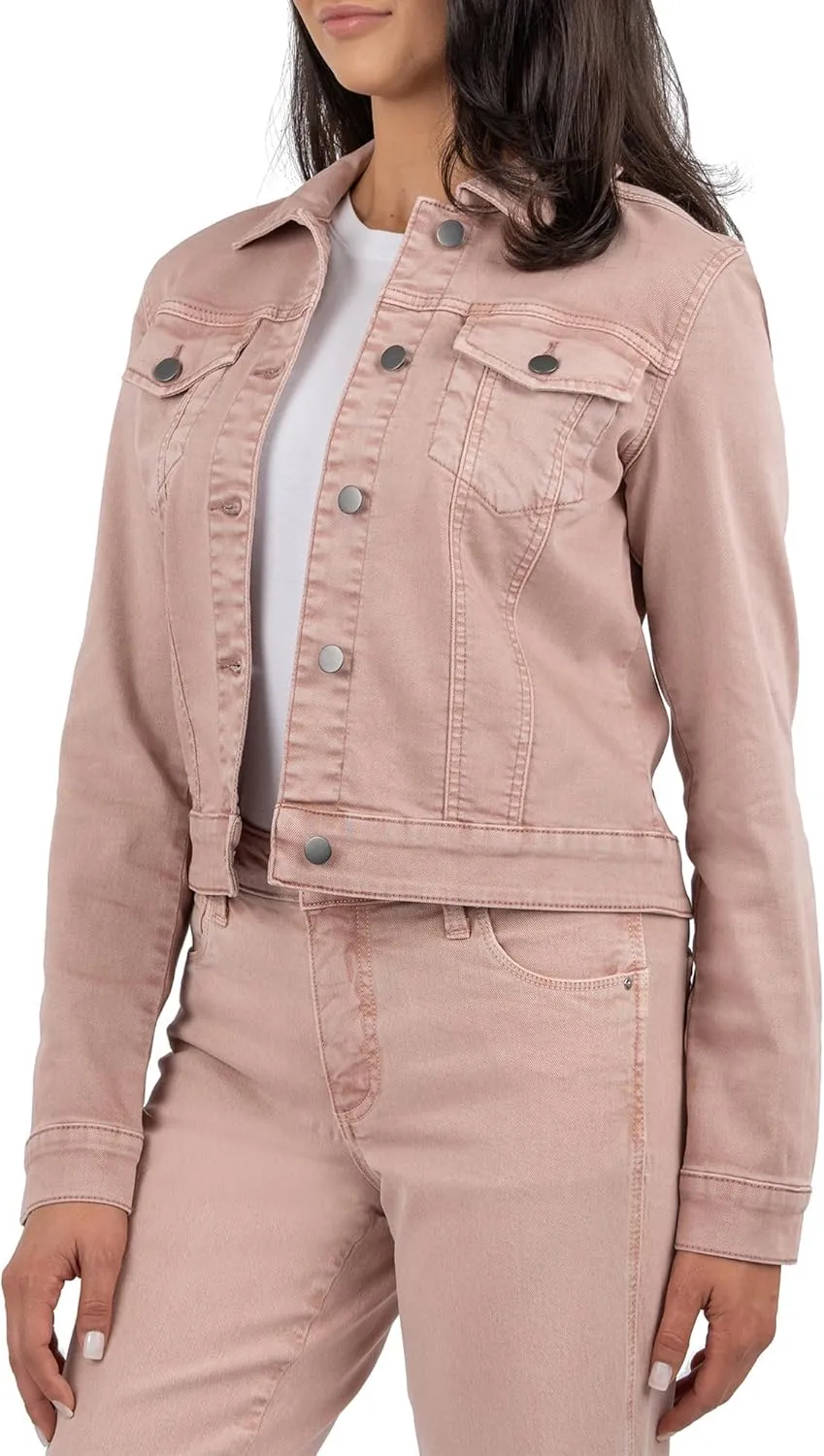 KUT from the Kloth Women's Julia Crop Jacket W/Drop Shoulder-Regular Waistband