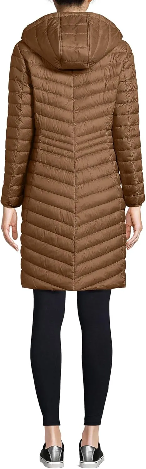 Lands' End Women's Ultralight Packable Long Down Coat