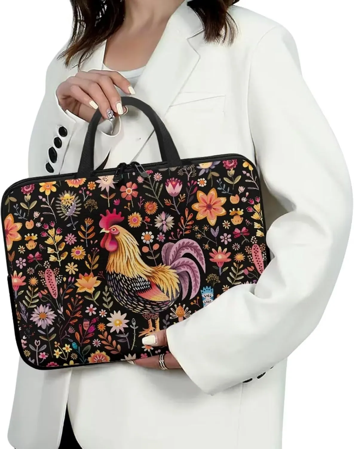 Laptop Sleeve Case for Women Slim & Water-Resistant Laptop Cover Bag
