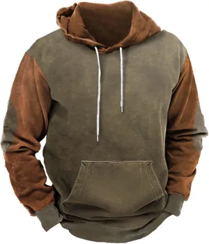 LCMTWX Mens Hoodies Pullover Solid Color Casual Sweater Hooded Sweater Jacket Heavyweight Fleece Hoodie Y2K Pullover Hoodie