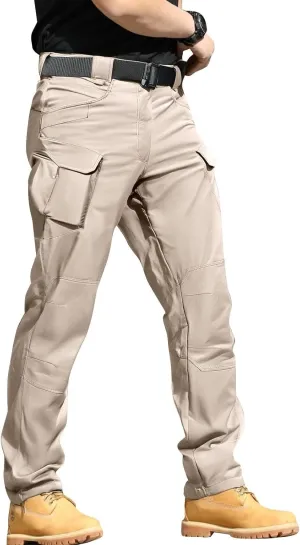 lcyhony Mens Cargo Pants Relaxed fit Stretch Quick Dry Tactical Pants Lightweight Outdoor Hunting Hiking Pant with Pockets