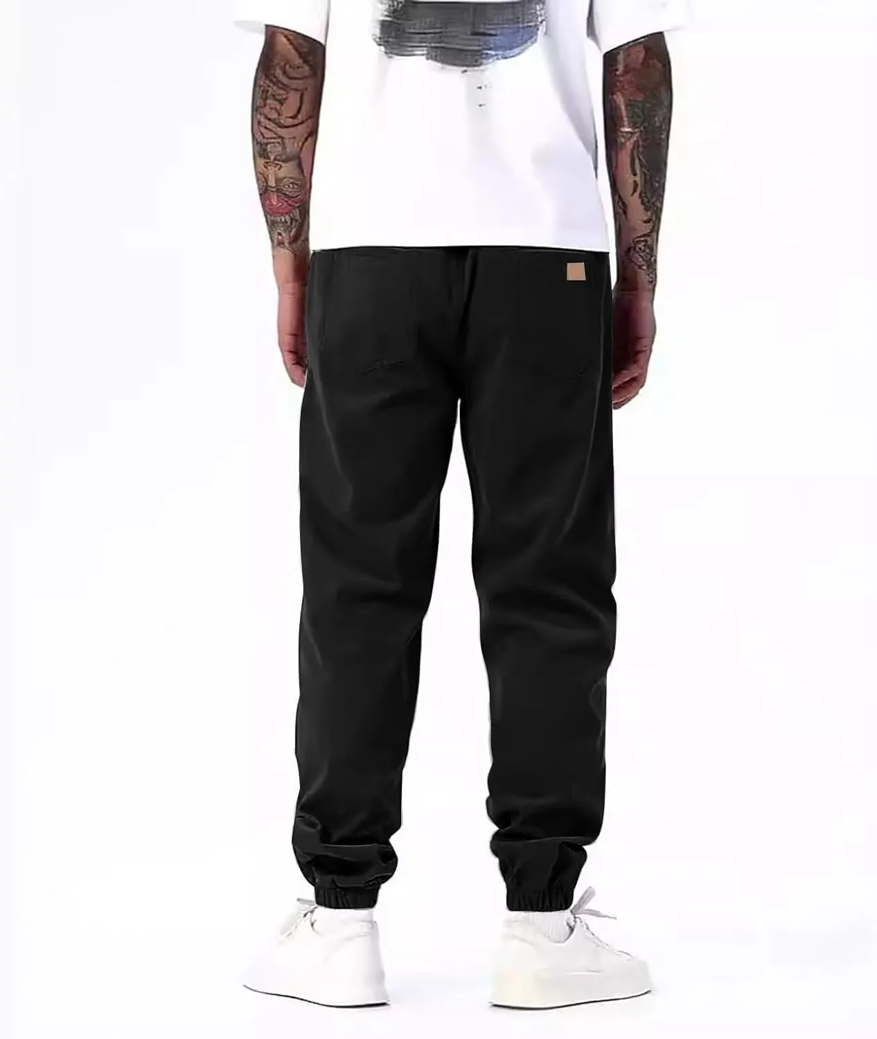 lcyhony Mens Joggers Relaxed fit Elastic Waist Drawstring Workout Pants Summer Breathable Comfy Athletic Pants with Pockets