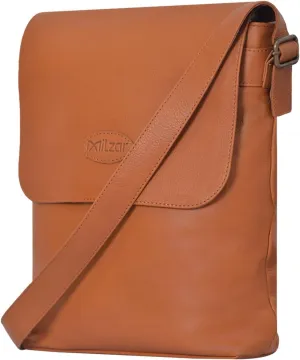Leather Saddle Crossbody Bag Semi-Vegetable Cow Skin Leather, Magnetic Closure, Multiple Pockets, Crossbody Design