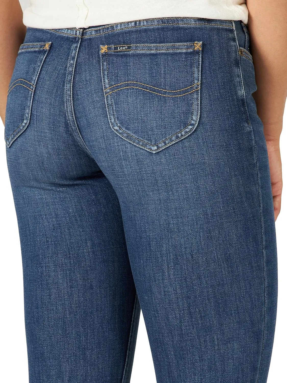 Lee Women's Ultra Lux Mid-Rise Cigarette Crop Jean