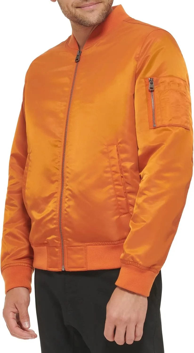 Levi's Men's Flight Satin Unfilled MA-1 Bomber Jacket