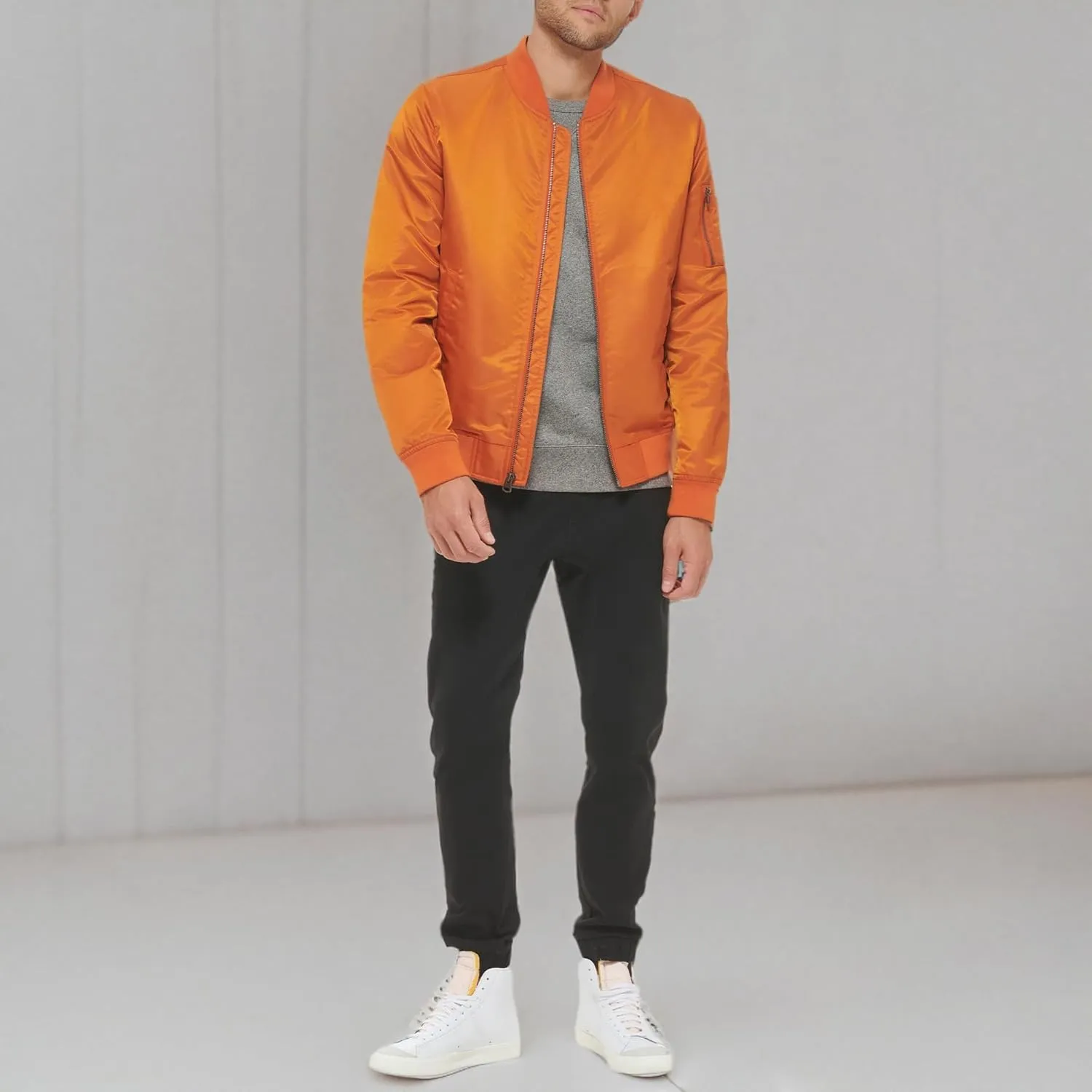Levi's Men's Flight Satin Unfilled MA-1 Bomber Jacket