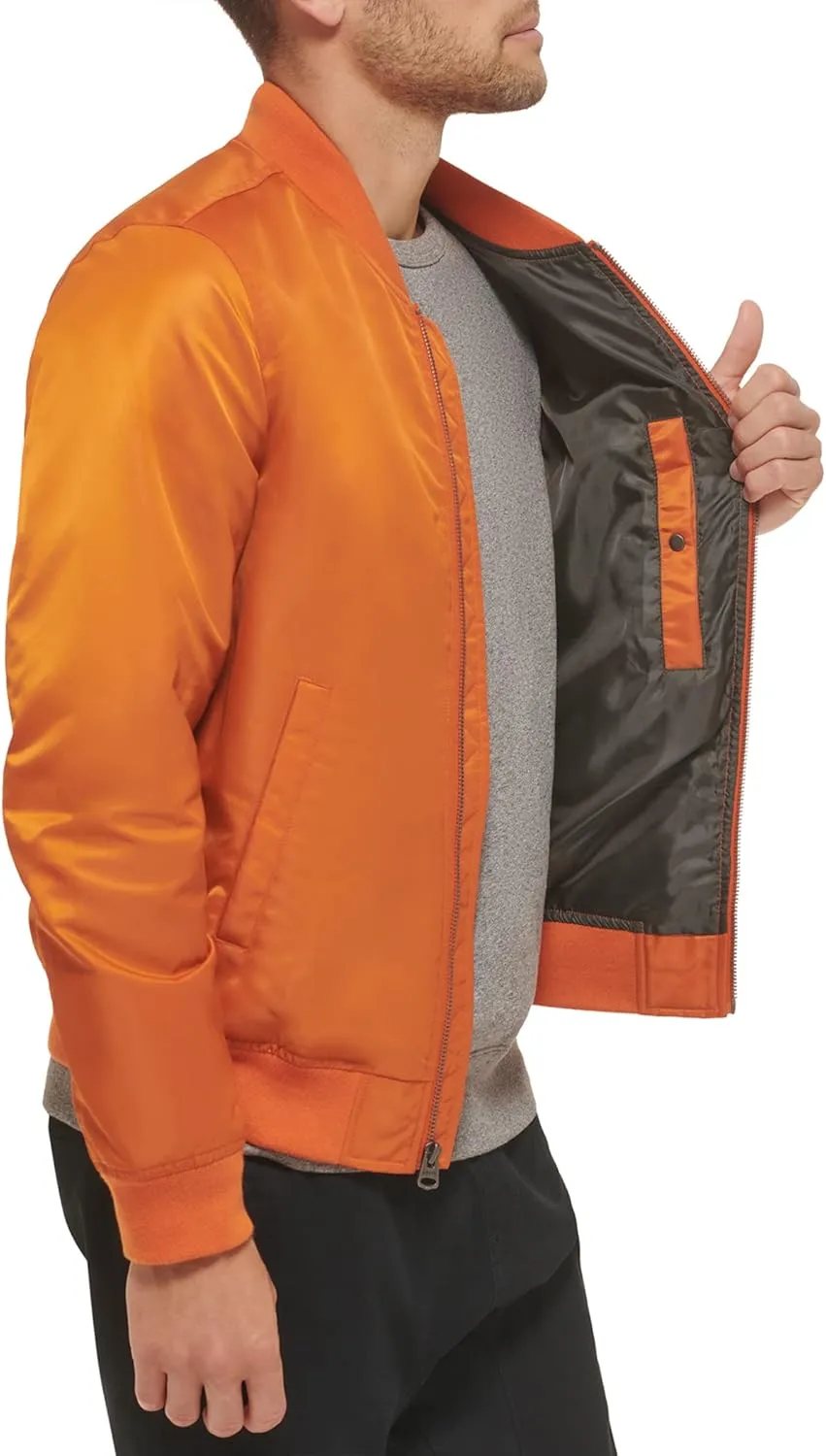 Levi's Men's Flight Satin Unfilled MA-1 Bomber Jacket