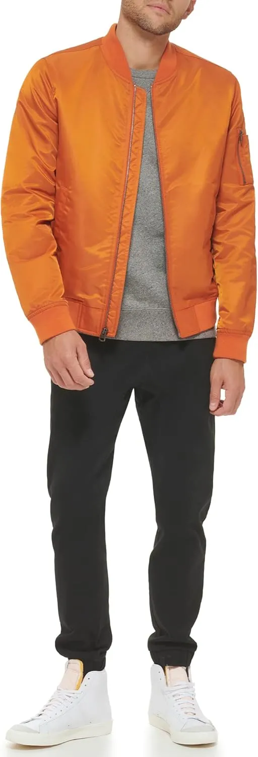 Levi's Men's Flight Satin Unfilled MA-1 Bomber Jacket