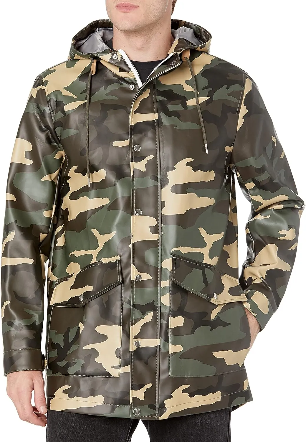 Levi's Men's Rubberized Rain Parka Jacket