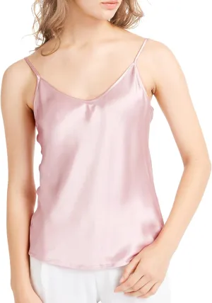 LilySilk Womens Silk Camisole 100% 19MM Mulberry Silk Basic Tank Tops Summer Casual Classic Top Loose