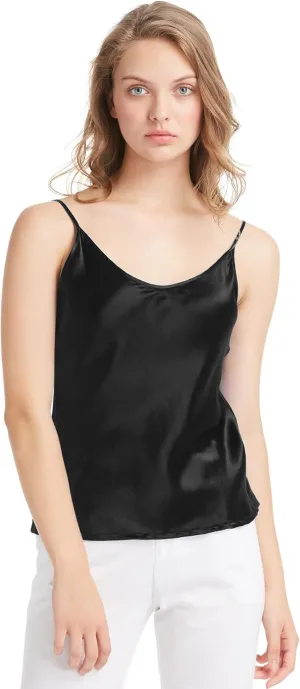 LilySilk Womens Silk Camisole 100% 19MM Mulberry Silk Basic Tank Tops Summer Casual Classic Top Loose