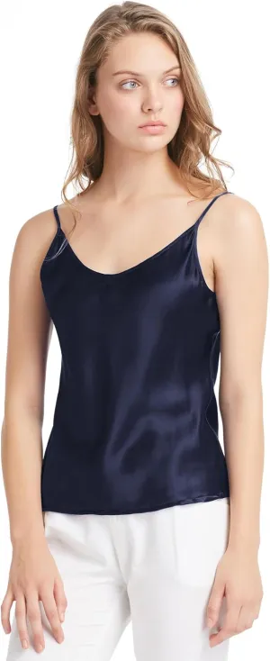 LilySilk Womens Silk Camisole 100% 19MM Mulberry Silk Basic Tank Tops Summer Casual Classic Top Loose