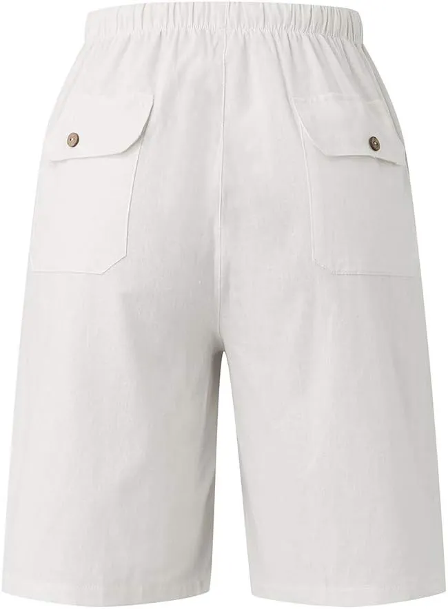 Linen Shorts for Men Men's Sports Shorts Beach Shorts Casual Cotton Linen Shorts Casual Shorts for Men Carpenter