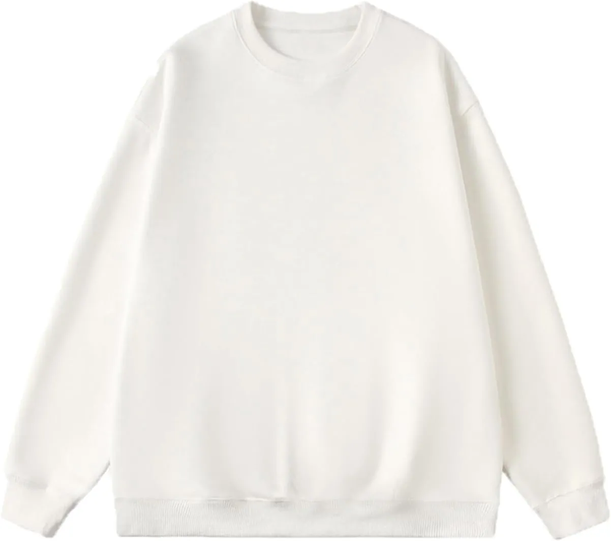 Long Sleeve Sweatshirts For Men Thermal Heavyweight Crewneck Pullover Loose Fit Cotton Sweatshirt For Fall And Winter