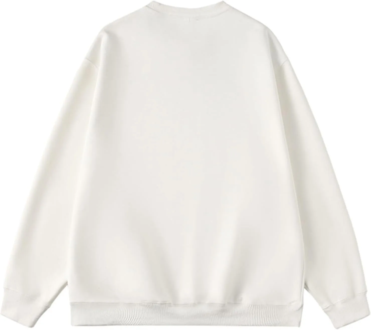 Long Sleeve Sweatshirts For Men Thermal Heavyweight Crewneck Pullover Loose Fit Cotton Sweatshirt For Fall And Winter