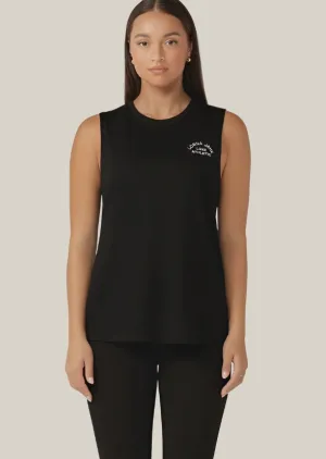 Lotus Muscle Tank Black