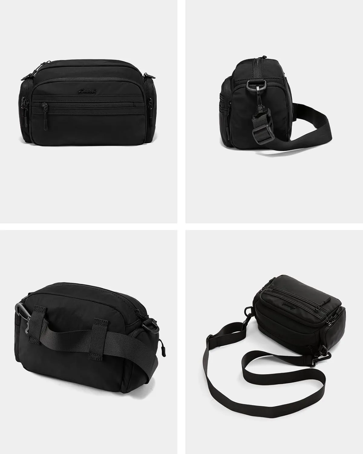 LOVEVOOK Crossbody Bag for Women, Multi-Pockets Purse, Nylon Shoulder Handbags, Water-Resistant & Lightweight