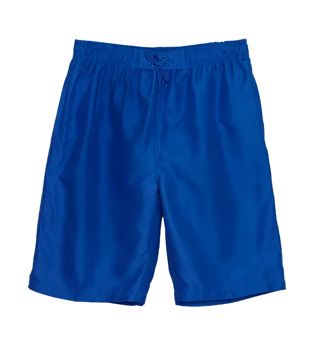 M-SOL-RYL - Wholesale Men's Royal Blue Swim Trunks In 4-Way Stretch