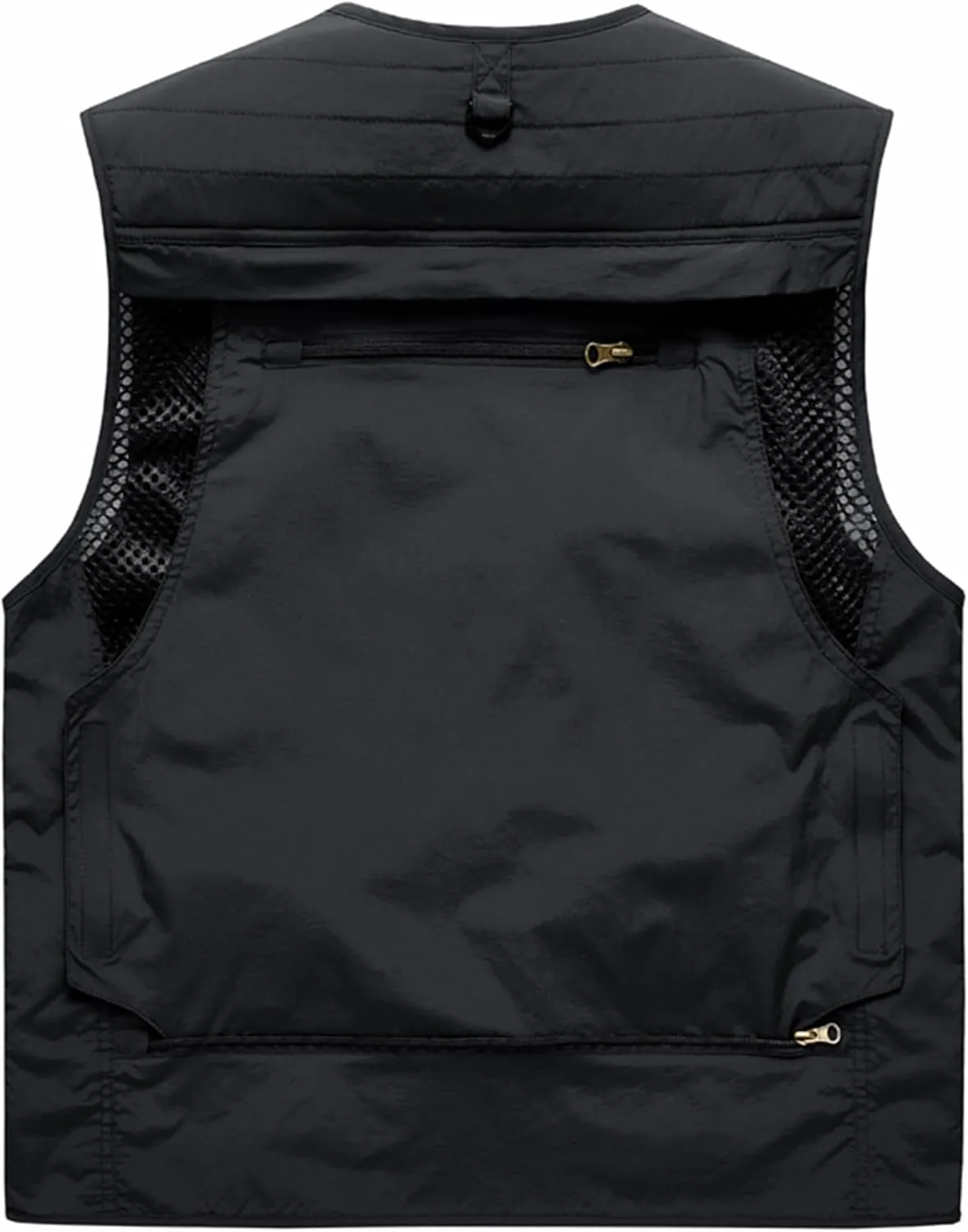 M2C Mens Hooded Mesh Multiple Pockets Traveling Vest