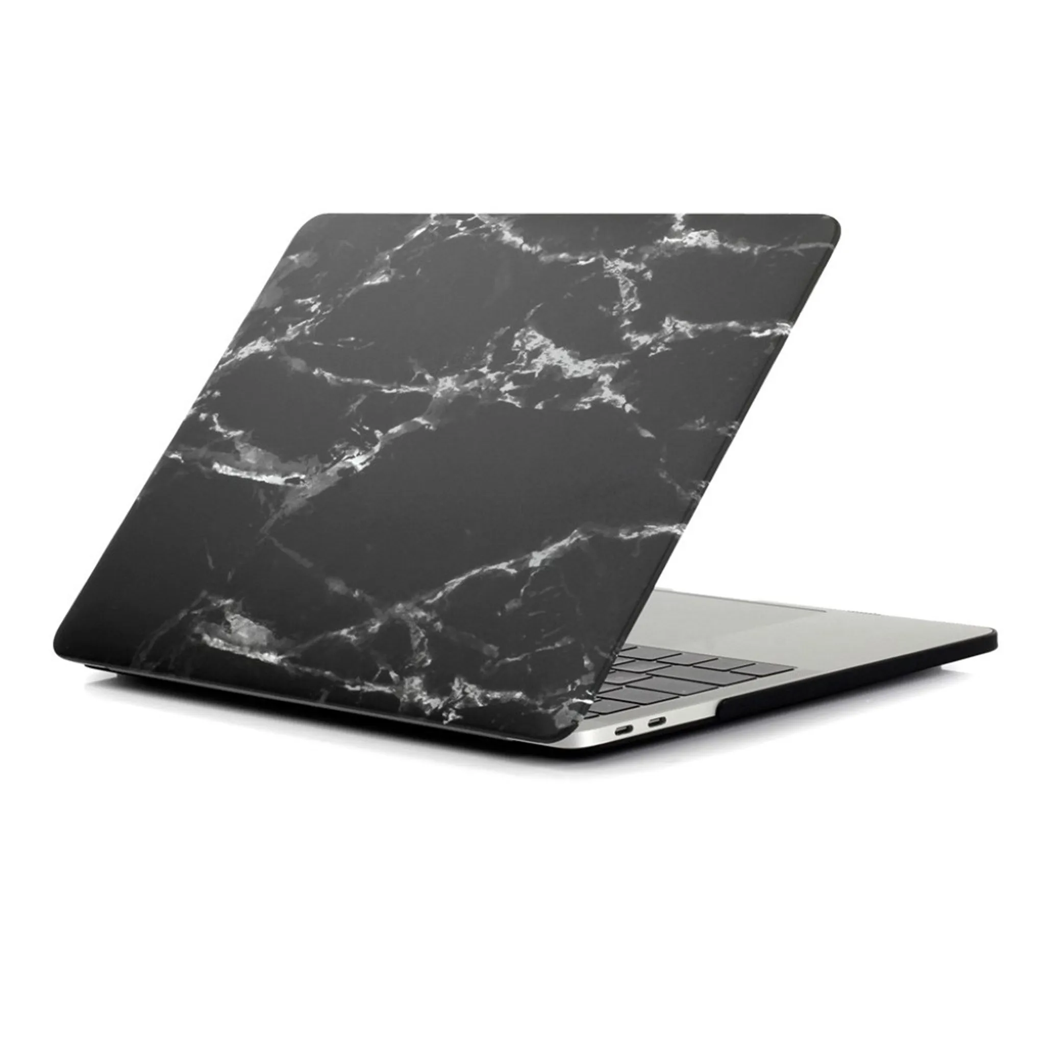 MacBook Pro 13 Touchbar pattern printing protective case - Marble Texture / Black