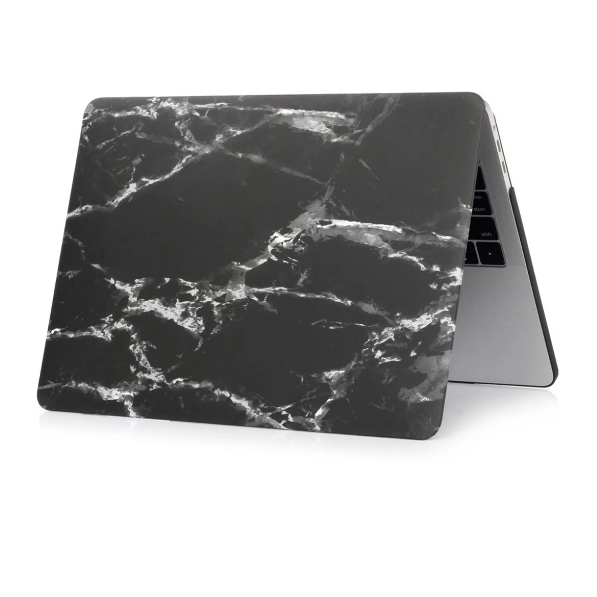 MacBook Pro 13 Touchbar pattern printing protective case - Marble Texture / Black