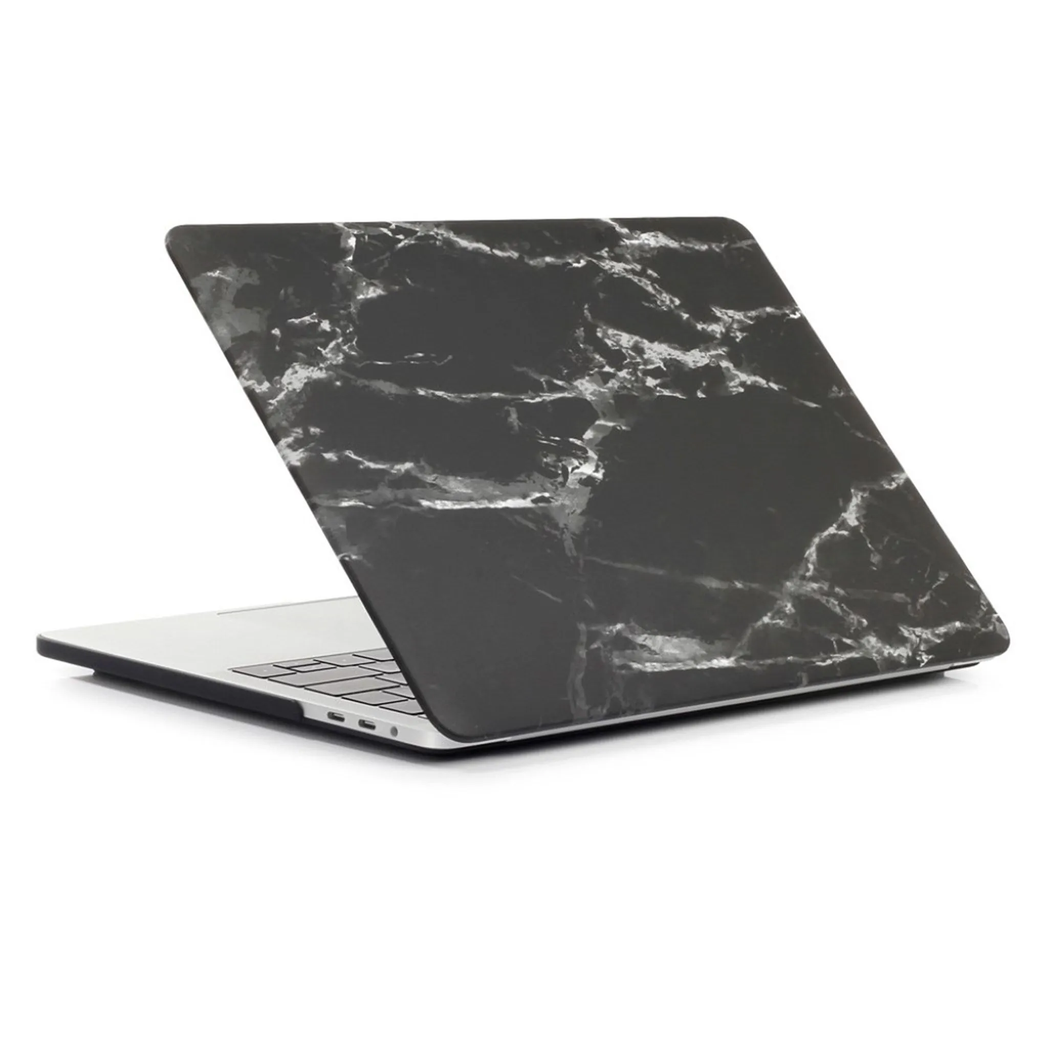 MacBook Pro 13 Touchbar pattern printing protective case - Marble Texture / Black