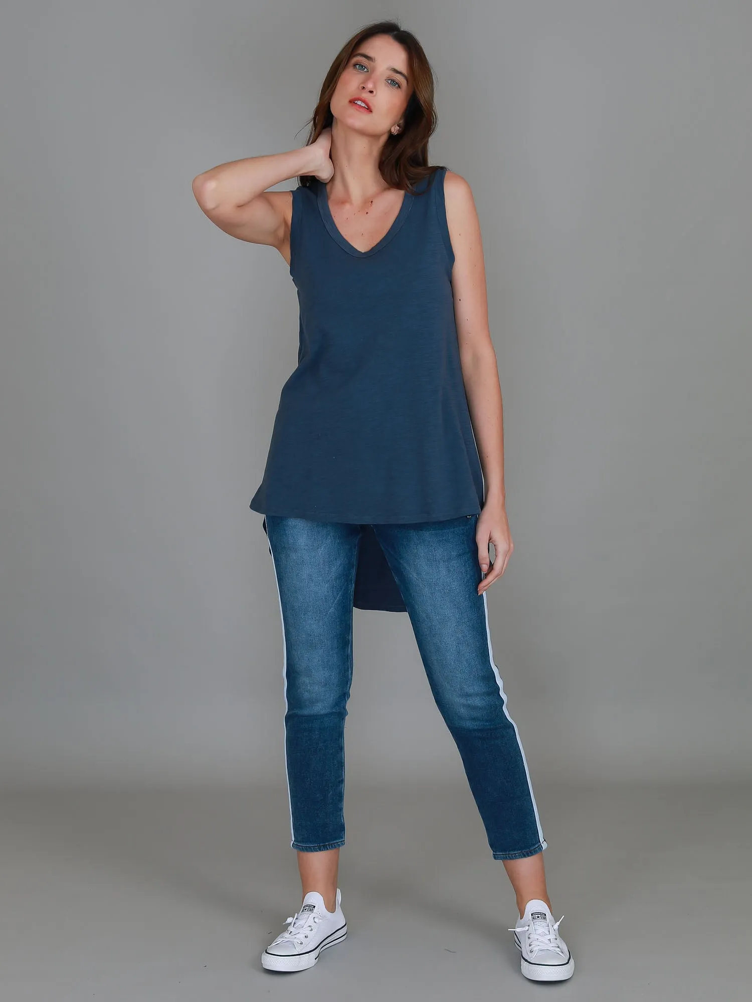 Maddison Hi Lo Hem Tank Top