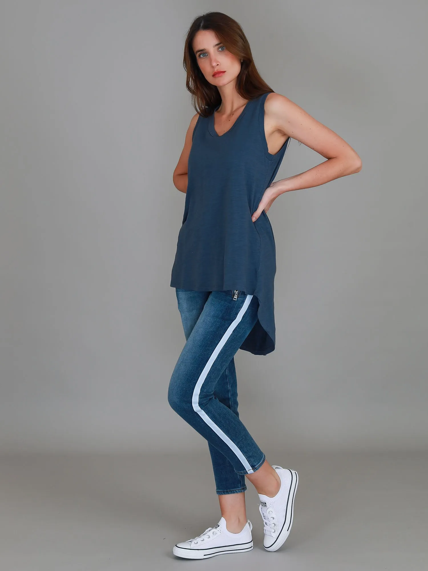 Maddison Hi Lo Hem Tank Top