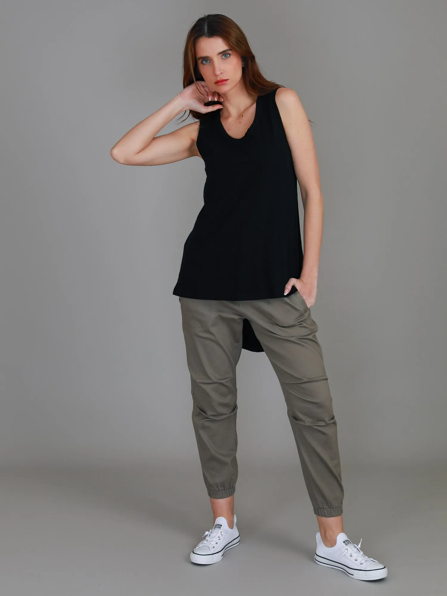 Maddison Hi Lo Hem Tank Top