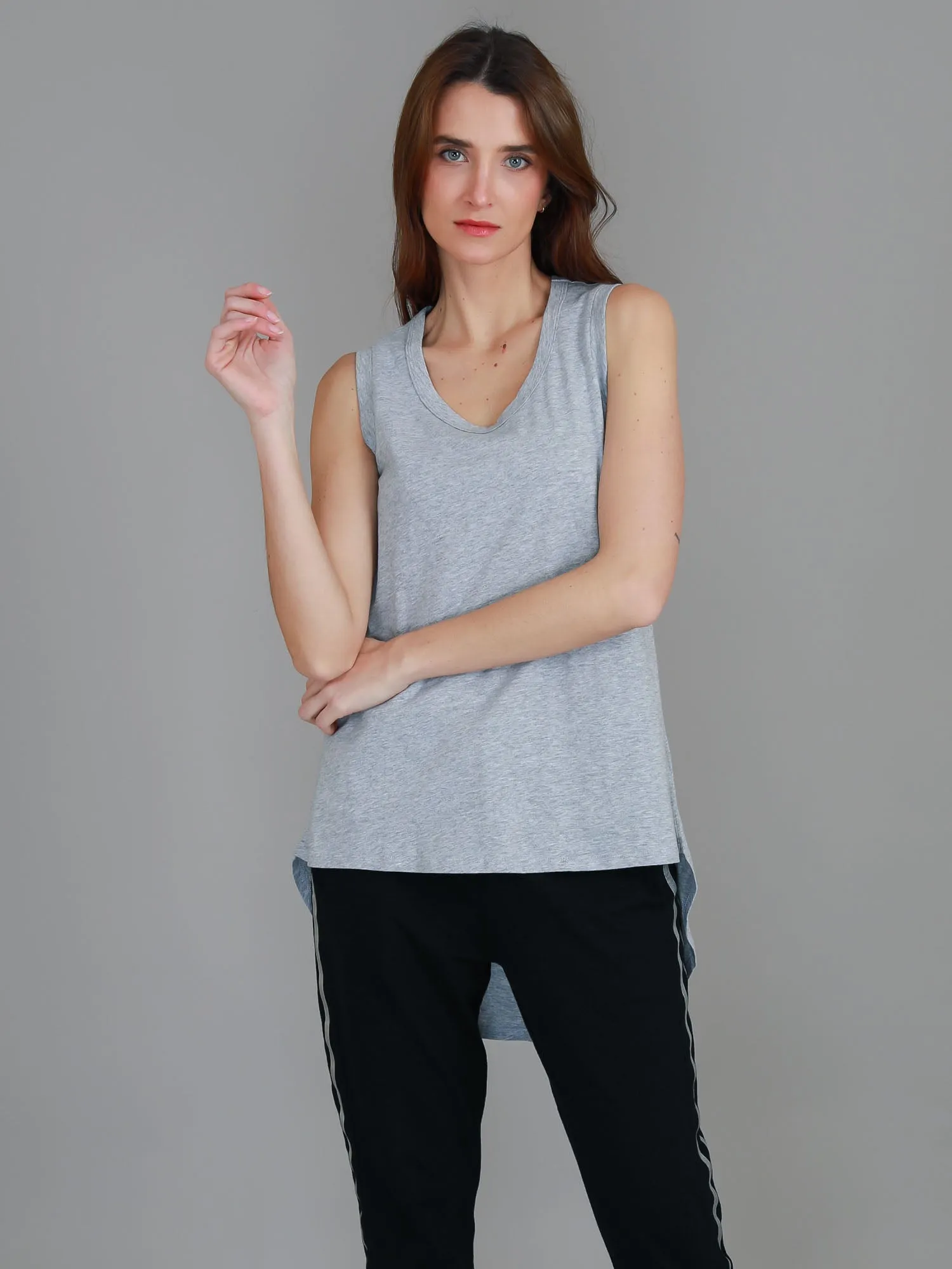 Maddison Hi Lo Hem Tank Top