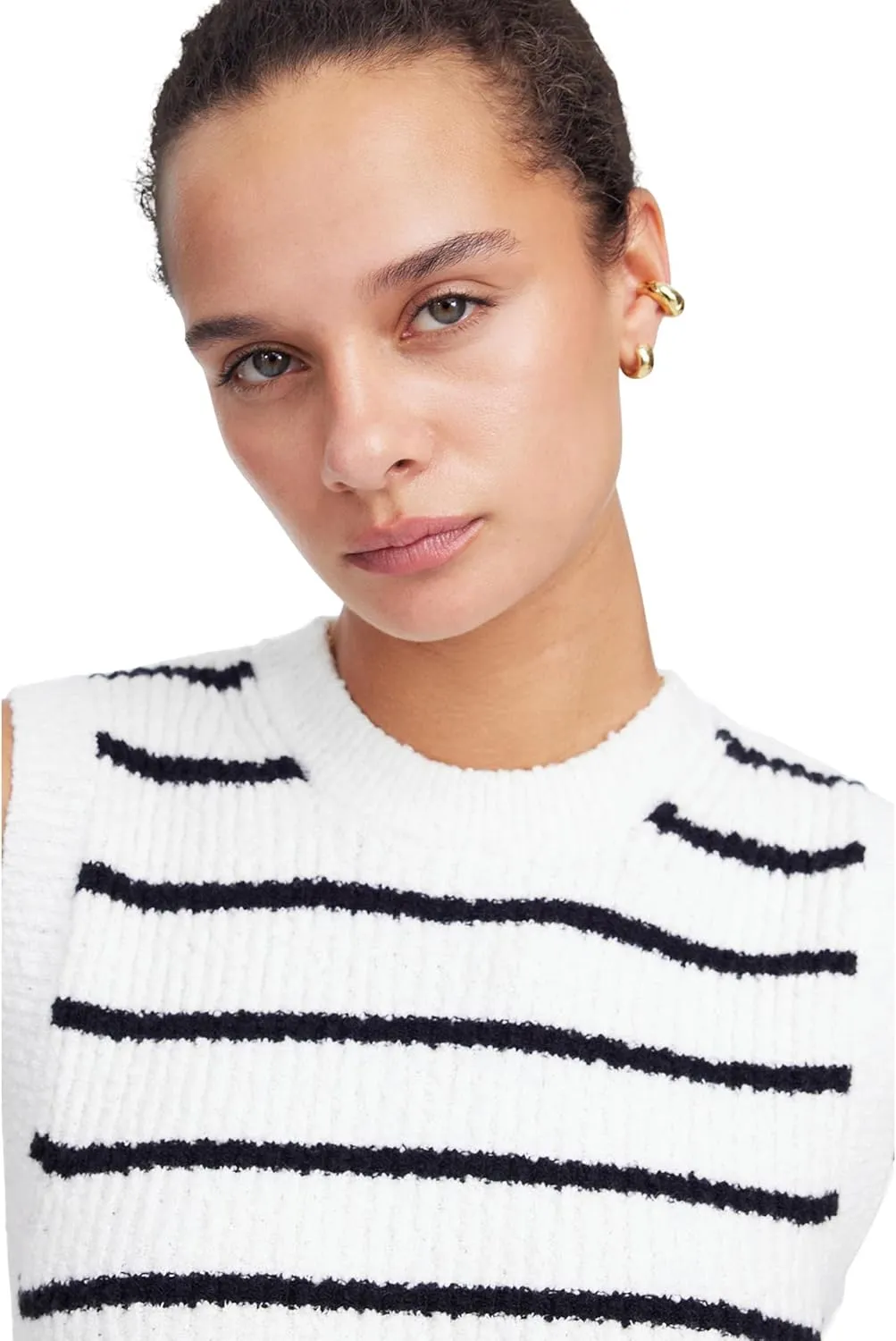 Madewell Women's Stripe Seneca Cotton Boucle Tank