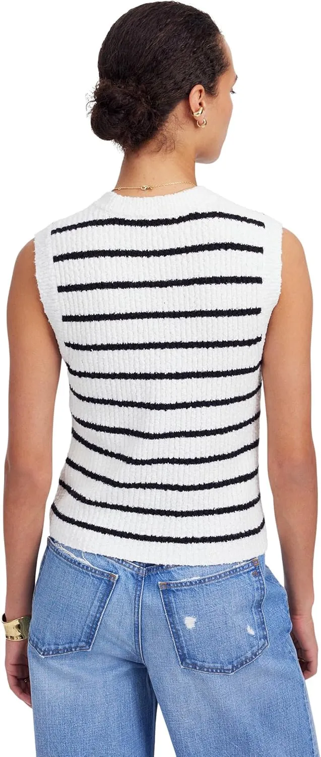 Madewell Women's Stripe Seneca Cotton Boucle Tank
