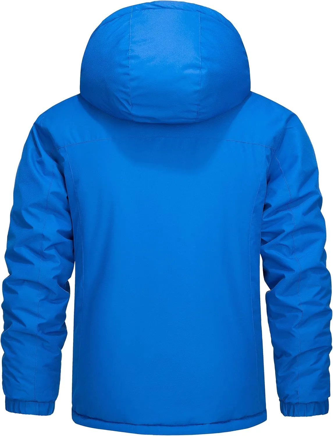 MAGCOMSEN Men's Winter Coats Ski Snow Rain Jackets Water Resistant with Hood Warm Fleece Parka Hiking Fishing Work