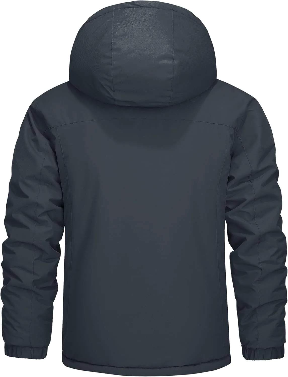 MAGCOMSEN Men's Winter Coats Ski Snow Rain Jackets Water Resistant with Hood Warm Fleece Parka Hiking Fishing Work