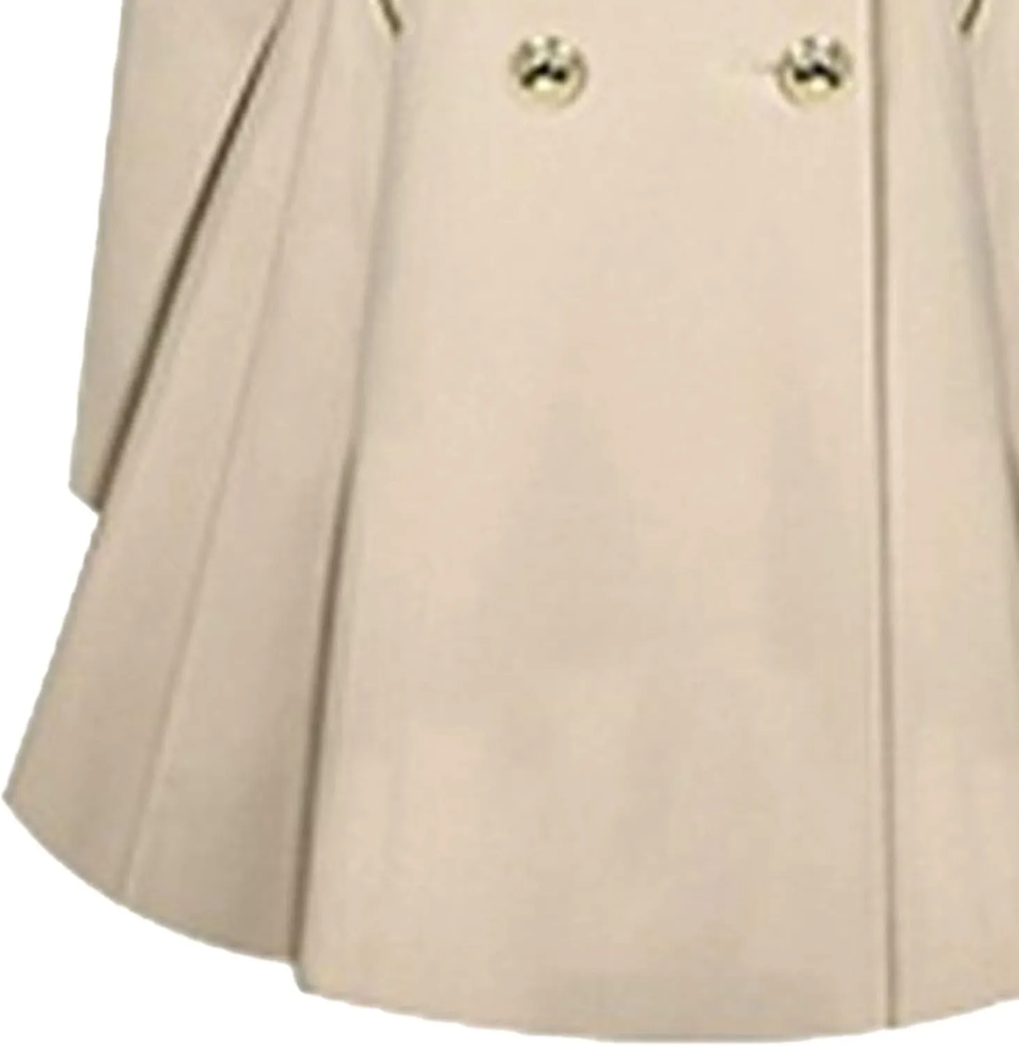 Maiyifu-GJ Womens Mid-length Trench Coat Notch Lapel Double Breasted Dress Overcoat Thicken Wool Coats Jacket with Pocket