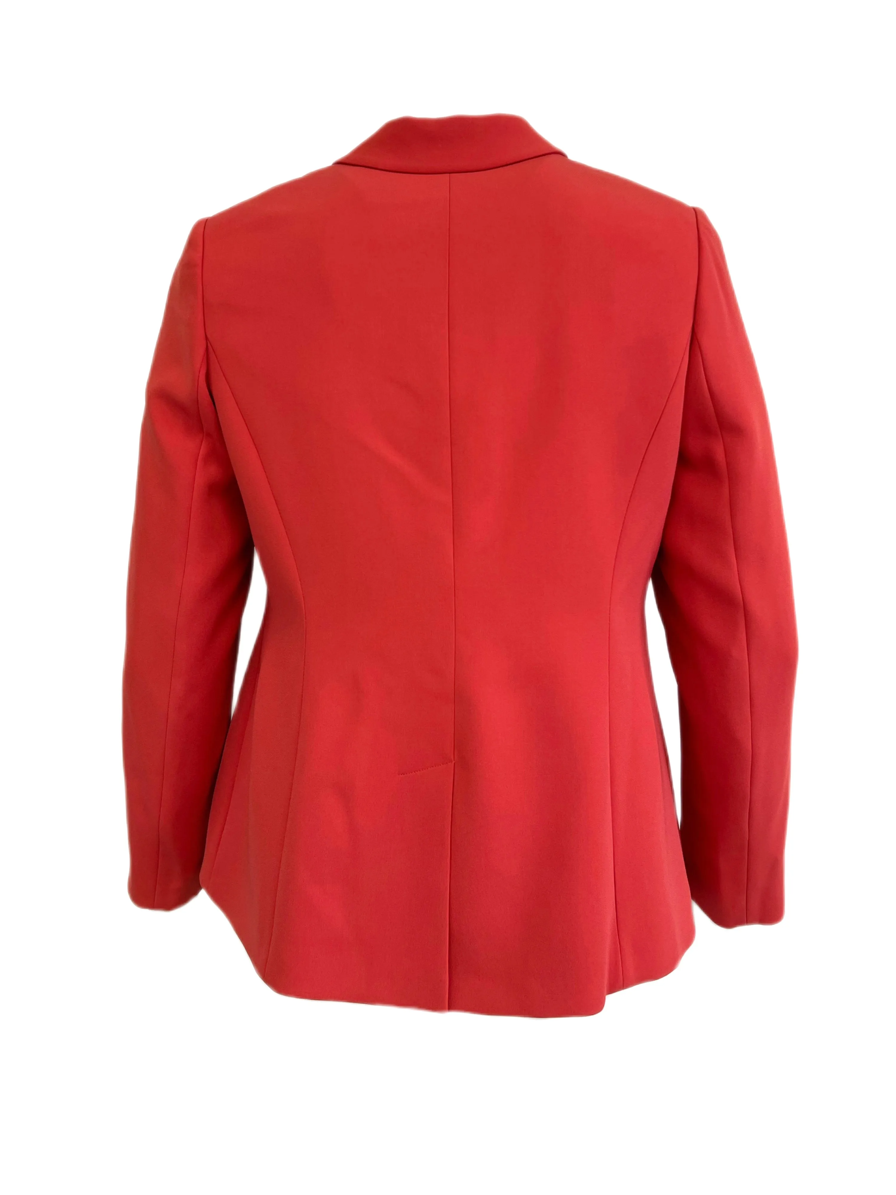 Marina Rinaldi Women's Red Carbonio Lapel Collar Blazer NWT