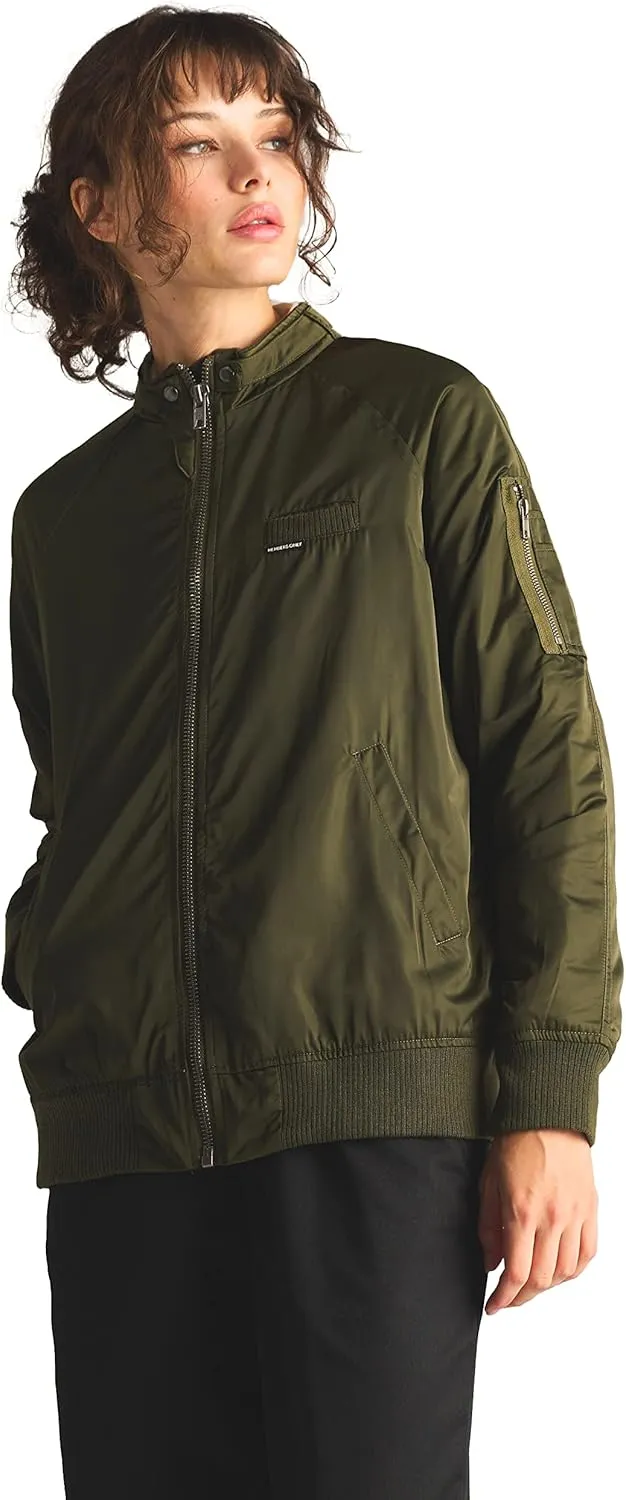 Members Only Women's Satin Bomber Jacket